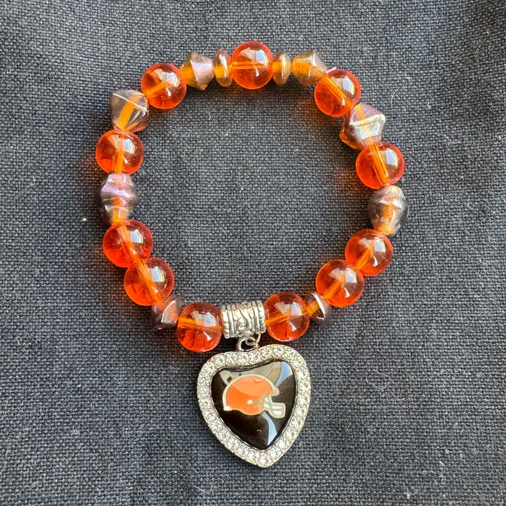Handmade NFL Cleveland Browns Bracelet